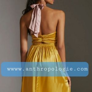 Silk Colorblocked Maxi Dress